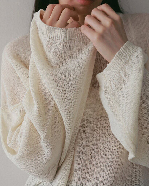【3月中旬入荷次第お届けのご予約】anuke（アンヌーク） Cottonlinen Loose Knit 62710513.