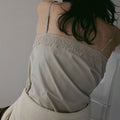 【3月上旬入荷次第お届けのご予約】anuke（アンヌーク） Twill Lace Camisole 62710404.