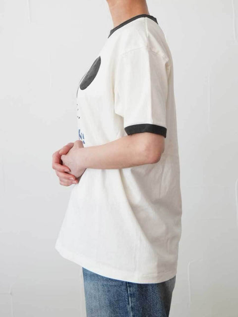 382. JOHNBULLE ジョンブル / MICKEY MOUSE RINGER Tシャツ(ホワイト/ブラック/ブラウン/ブルー)ユニセックス  (JT262C16)