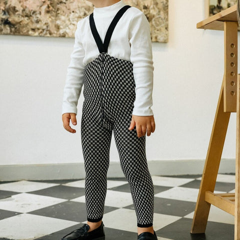 【6/12Mサイズは12/10頃入荷次第のお届け】【ネコポス不可】AC-1 Silly Silas（シリーサイラス） Footless Classic  Atelier Collection -Black×White Checked-  チェック柄 フットレス　クラシックブラック