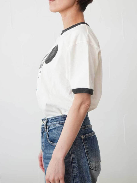 382. JOHNBULLE ジョンブル / MICKEY MOUSE RINGER Tシャツ(ホワイト/ブラック/ブラウン/ブルー)ユニセックス  (JT262C16)