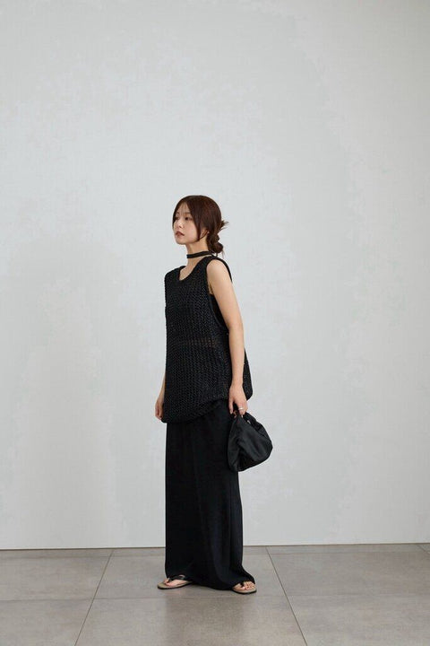 【4月下旬入荷次第お届けのご予約】anuke（アンヌーク） Paperyarn Knit Vest 62710510.