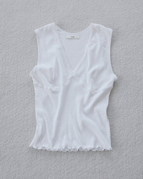【4月中旬入荷次第お届けのご予約】anuke（アンヌーク） Vintage Patternmesh Tanktop 62710614.