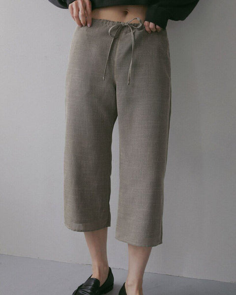 【3月中旬入荷次第お届けのご予約】anuke（アンヌーク） Tweed Mesh Capripants 62710721.
