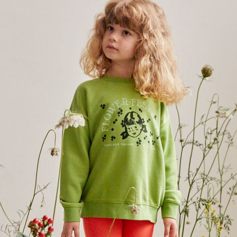 【3/17まで送料無料】TOM&BOY 2025SS  SWEATSHIRT  デザインプリント長袖スウェットシャツ