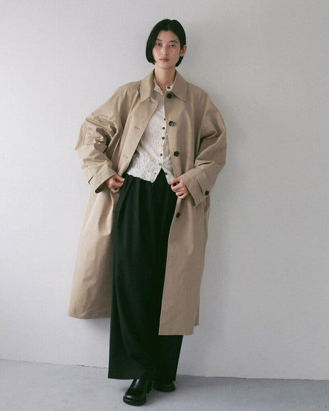 【2月上旬入荷次第お届けのご予約】anuke（アンヌーク） Soutiencollar Twill Coat 62710001.