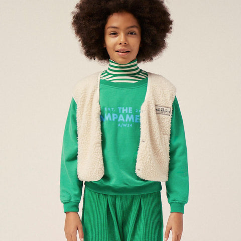 The Campamento（カンパメント） 2024AW ECRU POLAR FLEECE KIDS VEST　キッズベスト