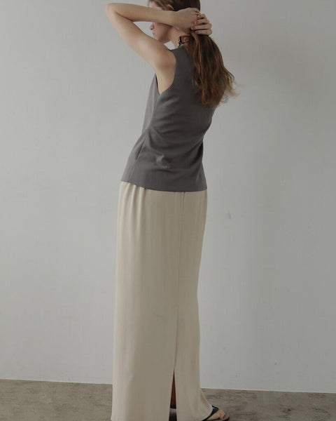 【4月下旬入荷次第お届けのご予約】anuke（アンヌーク） Sleeveless Georgette Tanktop 62710621.