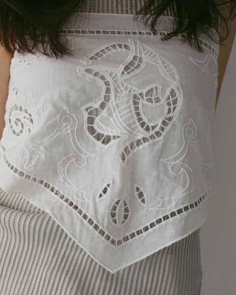 【3月下旬入荷次第お届けのご予約】anuke（アンヌーク） Cutwork Scarf 62711017.