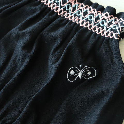 mina perhonen（ミナペルホネン） 25AW choucho -black-  サロペット、ロンパース  ADA8481P