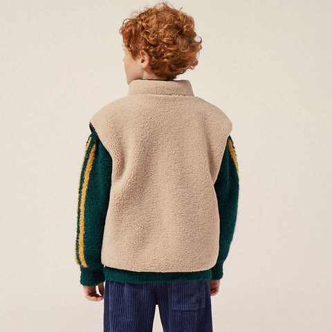 The Campamento（カンパメント） 2024AW ECRU TEDDY KIDS VEST　キッズベスト