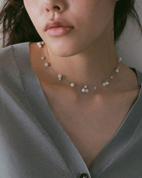 【3月下旬入荷次第お届けのご予約】anuke（アンヌーク） Stone Silkcord Necklace 62710904.