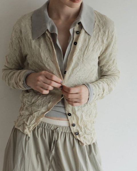 【3月上旬入荷次第お届けのご予約】anuke（アンヌーク） Sheer Skipper Knit 62710524.