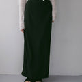 【2月上旬入荷次第お届けのご予約】anuke（アンヌーク） Georgette Pencil Skirt 62710803.