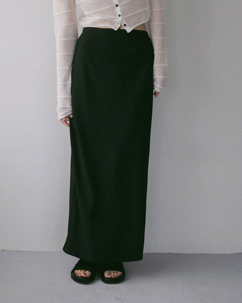 【2月上旬入荷次第お届けのご予約】anuke（アンヌーク） Georgette Pencil Skirt 62710803.