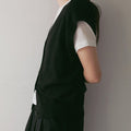 【4月中旬入荷次第お届けのご予約】anuke（アンヌーク） Vneck Botton Vest 62710521.