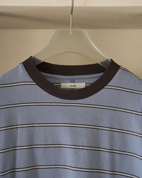 【3月中旬入荷次第お届けのご予約】anuke（アンヌーク） Border Loose Long T-shirts 62620620.