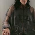 【4月上旬入荷次第お届けのご予約】anuke（アンヌーク） Tulle Zip Blouson 62710203.
