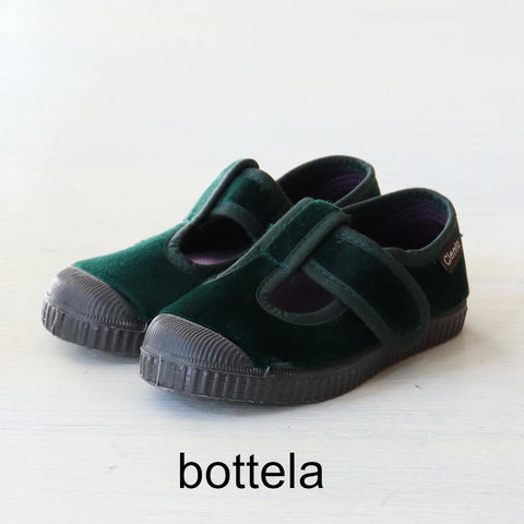 Cienta Kids T-Strap Shoes Velour Shoes (Sneakers, One Strap) 977-075 