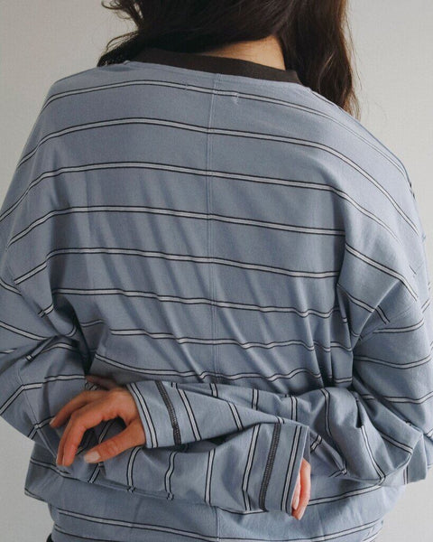 【3月中旬入荷次第お届けのご予約】anuke（アンヌーク） Border Loose Long T-shirts 62620620.