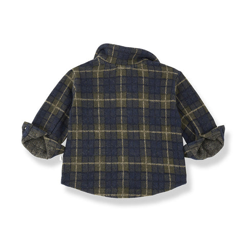 1 + in the family（ワンモア イン ザ ファミリー） 2026AW ATLIN -blue- shirt　シャツ