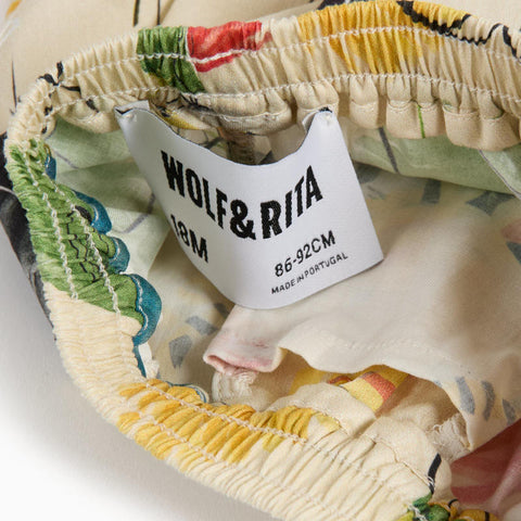 WOLF&RITA（ウルフアンドリタ） 2026SS 2026SS AUGUSTO SHORT PANTS -dandelion- ベビーショートパンツ