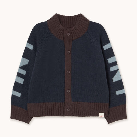 【D2】TINYCOTTONS / タイニーコットンズ2025AW   Tiny Mockneck Cardigan　キッズ カーディガン
