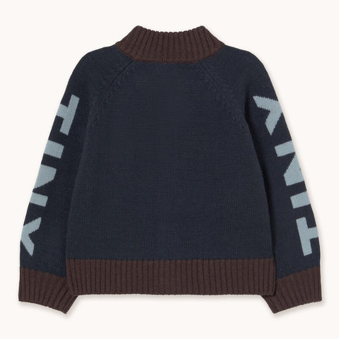 【D2】TINYCOTTONS / タイニーコットンズ2025AW   Tiny Mockneck Cardigan　キッズ カーディガン