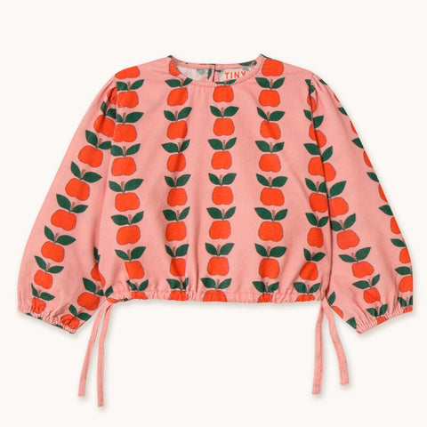 【D2】TINYCOTTONS / タイニーコットンズ2025AW    Apples Blouse キッズりんご柄ブラウス