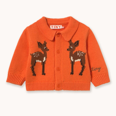【drop2】TINYCOTTONS / タイニーコットンズ2026AW　DEER BABY CARDIGAN ベビーカーディガン