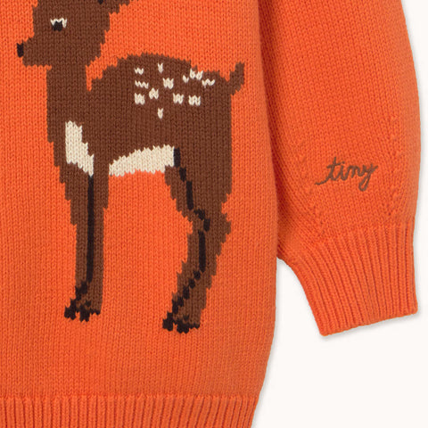【drop2】TINYCOTTONS / タイニーコットンズ2026AW DEER CARDIGAN キッズカーディガン.