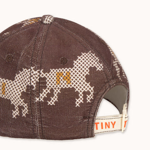 【drop2】TINYCOTTONS / タイニーコットンズ2026AW  HORSES CORDUROY CAP  キッズコーデュロイキャップ　帽子