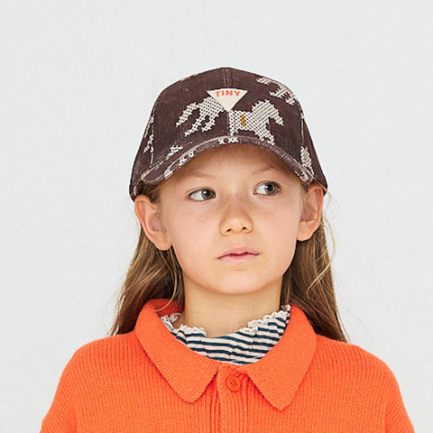 【drop2】TINYCOTTONS / タイニーコットンズ2026AW  HORSES CORDUROY CAP  キッズコーデュロイキャップ　帽子