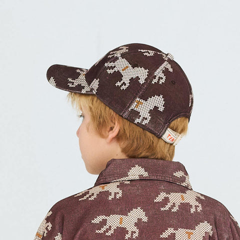 【drop2】TINYCOTTONS / タイニーコットンズ2026AW  HORSES CORDUROY CAP  キッズコーデュロイキャップ　帽子