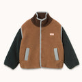 【drop1】TINYCOTTONS / タイニーコットンズ 2026AW Color Block Sherpa Jacket キッズジャケット.