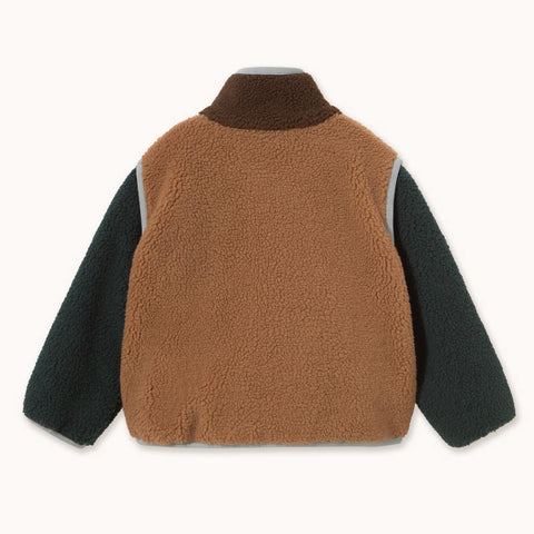 【drop1】TINYCOTTONS / タイニーコットンズ 2026AW Color Block Sherpa Jacket キッズジャケット.