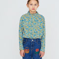 【drop1】TINYCOTTONS / タイニーコットンズ2026AW FLOWER PATTERN RIB MOCKNECKキッズリブTシャツ.