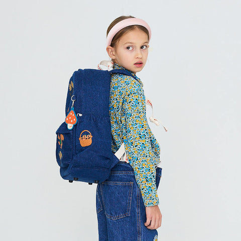 【drop1】TINYCOTTONS / タイニーコットンズ2026AW FLOWER PATTERN RIB MOCKNECKキッズリブTシャツ.