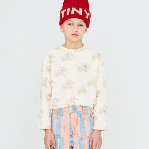【drop2】TINYCOTTONS / タイニーコットンズ2026AW DOGS TEE キッズ長袖Tシャツ.