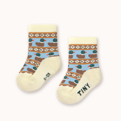 【drop1】TINYCOTTONS / タイニーコットンズ 2026AW TINY DUCKS MEDIUM SOCKS ベビー・キッズソックス 靴下