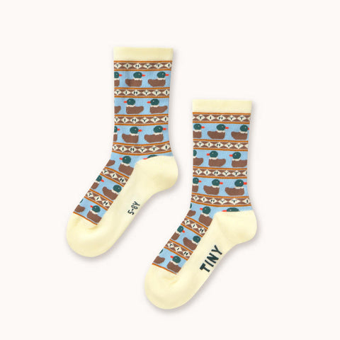 【drop1】TINYCOTTONS / タイニーコットンズ 2026AW TINY DUCKS MEDIUM SOCKS ベビー・キッズソックス 靴下.