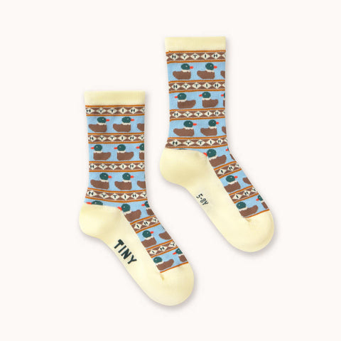 【drop1】TINYCOTTONS / タイニーコットンズ 2026AW TINY DUCKS MEDIUM SOCKS ベビー・キッズソックス 靴下.