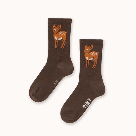【drop2】TINYCOTTONS / タイニーコットンズ 2026AW DEER MEDIUM SOCKS ベビー・キッズソックス 靴下