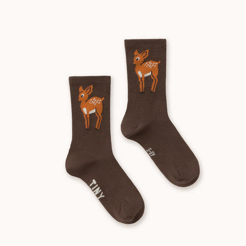 【drop2】TINYCOTTONS / タイニーコットンズ 2026AW DEER MEDIUM SOCKS ベビー・キッズソックス 靴下