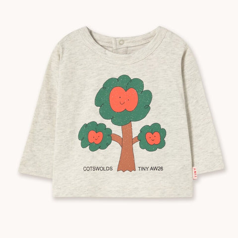 【drop1】TINYCOTTONS / タイニーコットンズ2026AW    TREE GRAPHIC BABY TEE 　グラフィックベビーTシャツ.