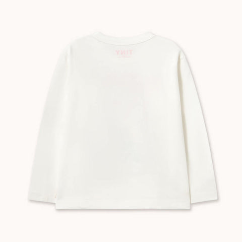【drop2】TINYCOTTONS / タイニーコットンズ 2026AW TULIP & DAISY GRAPHIC SLEEVE TEE キッズ長袖Tシャツ