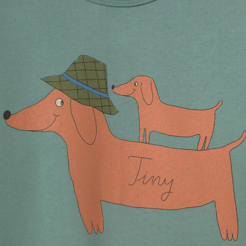 【drop1】TINYCOTTONS / タイニーコットンズ2026AW TWO DOGS GRAPHIC SWEATSHIRT  キッズスウェットシャツ.