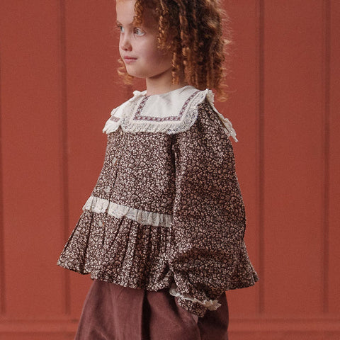 Little Cotton Clothes（リトルコットンクローズ）2025AW Alana Blouse Bracken Floral  ブラウス