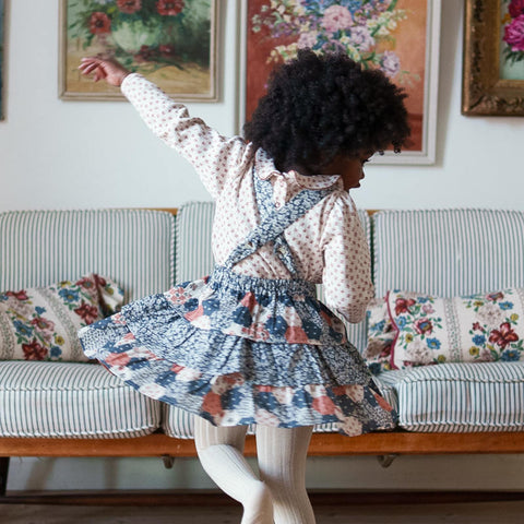 Little Cotton Clothes（リトルコットンクローズ）2026AW Aria Rara Skirt Patchwork Floral   パッチワークスカート