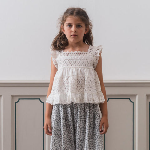Little Cotton Clothes（リトルコットンクローズ）2024SS Ava Blouse -off white- ブラウス